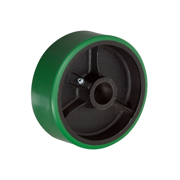 10"x3" Polyurethane on Cast Iron Core, 3,000 lbs Cap